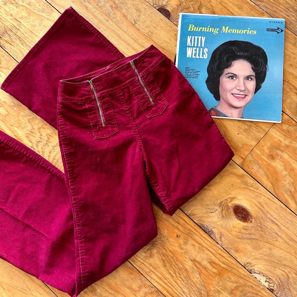 Vintage Wrangler Double Zip Corduroy Flare Pants - Picture 5 of 11